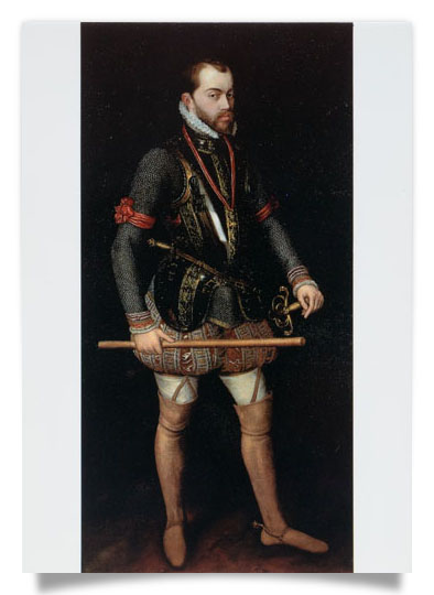 Postcard: King Philipp II of Spain