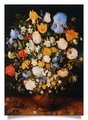 Hand Fan: Brueghel - Small Bouquet of Flowers Thumbnails 2
