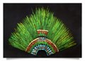 Hand Fan: Quetzal Feathered Headdress Thumbnails 2