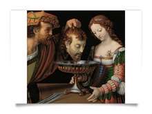 Postkarte: Solario - Salome mit dem Haupt Johannes d. Täufers