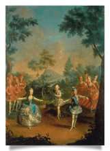 Postkarte: Die jüngsten Kinder Königin Maria Theresias