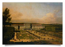 Postkarte: Schloss Schönbrunn, Gartenseite