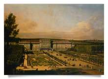 Postkarte: Schloss Schönbrunn, Gartenseite
