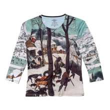 T-Shirt: Bruegel - Jäger im Schnee