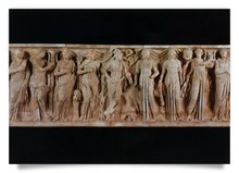Postcard: Sarcophagus of the Muses