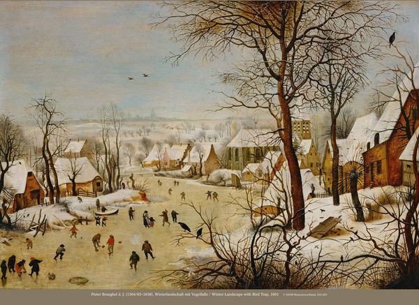print: Winter Landscape with Bird Trap