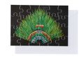 Postkartenpuzzle: Quetzalfeder-Kopfschmuck Thumbnail 1