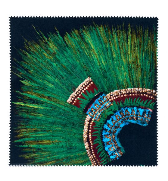lens cloth: Quetzal Feathered headdress