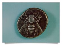 Postcard: Silver Stater with Labyrinth