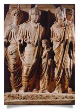 postcard: Adoption of the Emperors Lucius Verus and Marcus Aurelius (Monument of the Parth