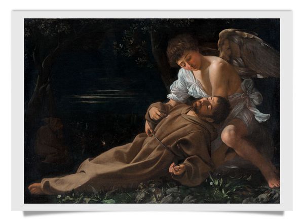postcard: Saint Francis of Assisi in Ecstasy