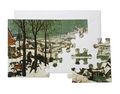 Postkartenpuzzle: Bruegel - Jäger im Schnee Thumbnail 1