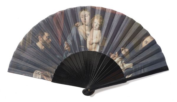 hand fan: Madonna of the Rosary