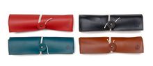 Leather Pencil Roll up Case: Imperial Vienna