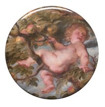 pocket mirror: Putto in the Apple tree