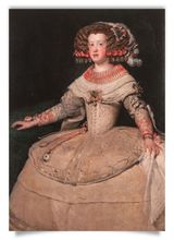 postcard: Infanta Margarita Teresa in a Pink Dress