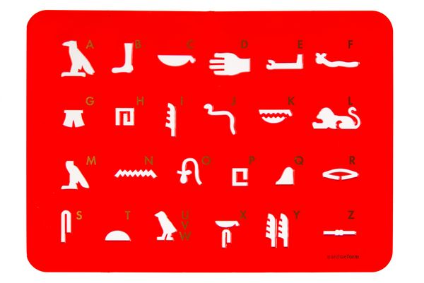 stencil: hieroglyphs