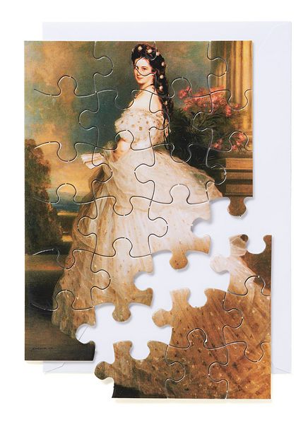 Postkartenpuzzle: Winterhalter - Kaiserin Elisabeth