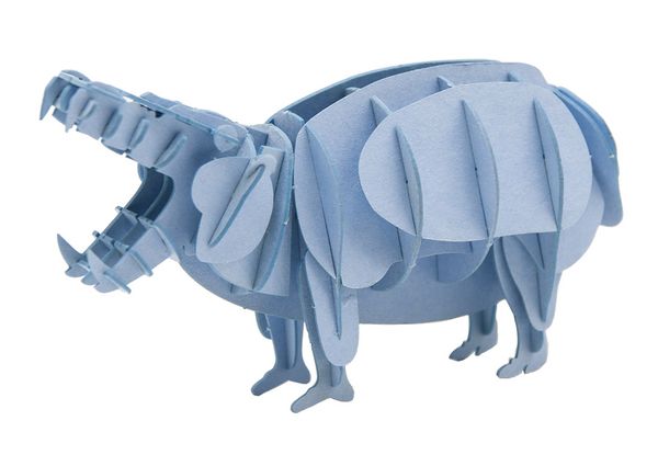 3D Papiermodell: Hippo