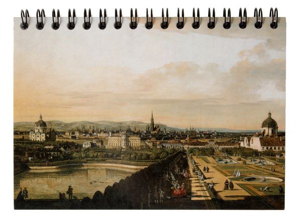Ringblock: Bellotto - Wien, vom Belvedere aus gesehen