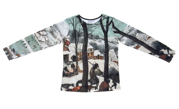 T-Shirt: Bruegel - Hunters in the snow