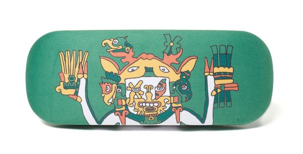 glasses case: Aztecs