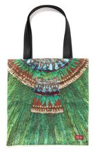Scarf: Quetzal feathered headdress