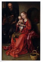 Postkarte: Maria mit Kind, Hl. Katharina