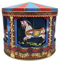 Tin Box: Music Box Carousel