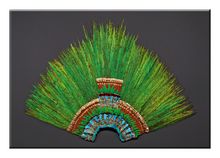 Magnetic Bookmark: Quetzal feathered headdress