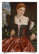 Postkarte: Porträt einer Dame („La Bella")