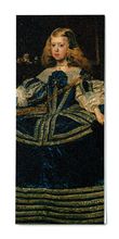fabric pendant: Infanta Margarita Teresa in a blue dress