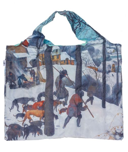 foldable tote bag: Hunters in the Snow