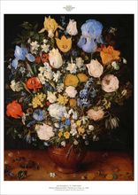 notepad: Brueghel - Flowers in a Wooden Vessel