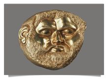 Postcard: Golden mask from Svetitsa tumulus