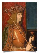 Postcard: Emperor Ferdinand II with a Court Dwarf