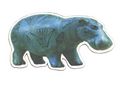 shaped magnet: Hippo Thumbnail 1