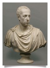Postkarte: Portraitkopf des C. Julius Caesar