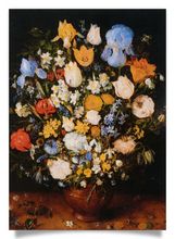 Postcard: A Vase of Flowers