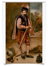 postcard: Velázquez - The Buffoon called "Juan de Austria"