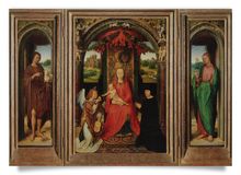 Postcard: Triptych of St John
