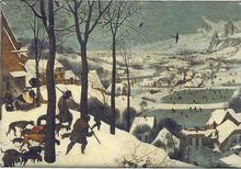 Aktenhülle: Bruegel - Jäger im Schnee