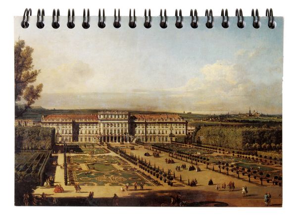 notepad: Bellotto - Schönbrunn Palace, Seen from the Garden
