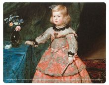 mouse pad: Velázquez - Infanta Margarita Teresa in a pink dress