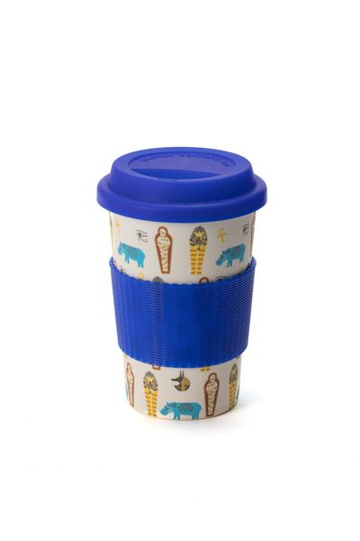 bamboo cup: Egyptian symbols