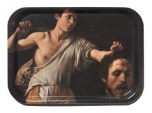 tray: David with the Head of Goliath