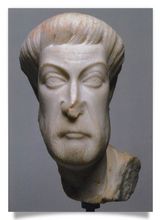 Postkarte: Portrait des Augustus