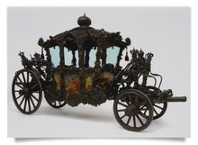 Postkarte: Karussellwagen der Königin Maria Theresia