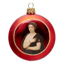 Christmas pendant: Girl in a Fur