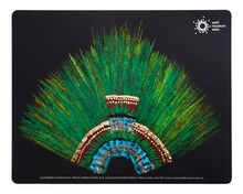 Postcard: Quetzal feathered headdress